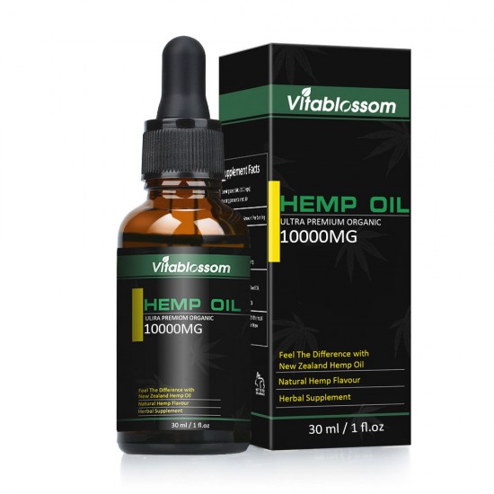 Vitablossom 33% Hemp Oil Drops, 10000mg 30ml, Great for Anxiety Pain Relief Sleep Support Vitablossom 33% Hemp Oil Drops, 10000mg 30ml, Great for Anxiety Pain Relief Sleep Support