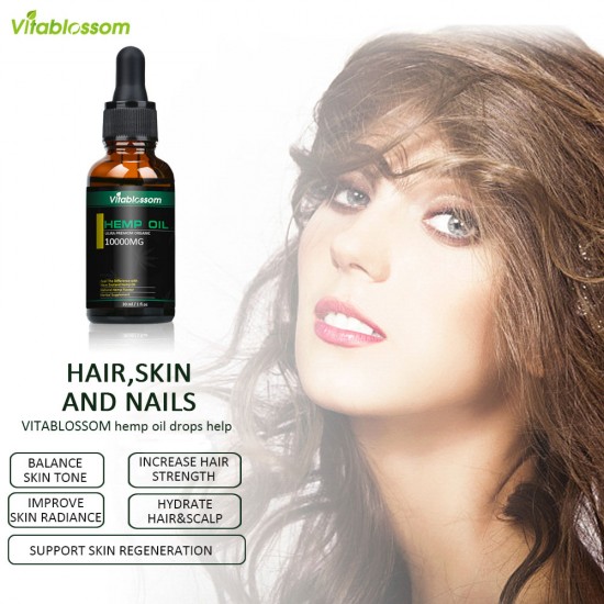Vitablossom 33% Hemp Oil Drops, 10000mg 30ml, Great for Anxiety Pain Relief Sleep Support Vitablossom 33% Hemp Oil Drops, 10000mg 30ml, Great for Anxiety Pain Relief Sleep Support