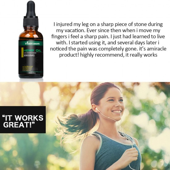 Vitablossom 33% Hemp Oil Drops, 10000mg 30ml, Great for Anxiety Pain Relief Sleep Support Vitablossom 33% Hemp Oil Drops, 10000mg 30ml, Great for Anxiety Pain Relief Sleep Support