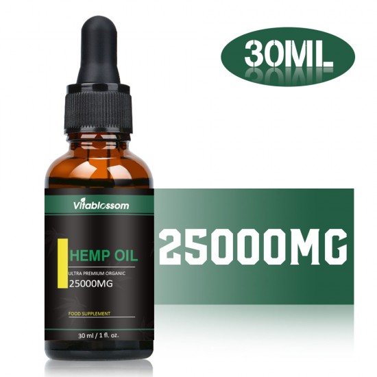 Vitablossom Hemp Oil Drops, 25000mg 83% 30ml Vitablossom Hemp Oil Drops, 25000mg 83% 30ml