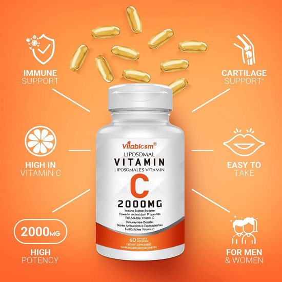 Vitablossom Superior Absorption Liposomal Vitamin C Softgels 2000mg