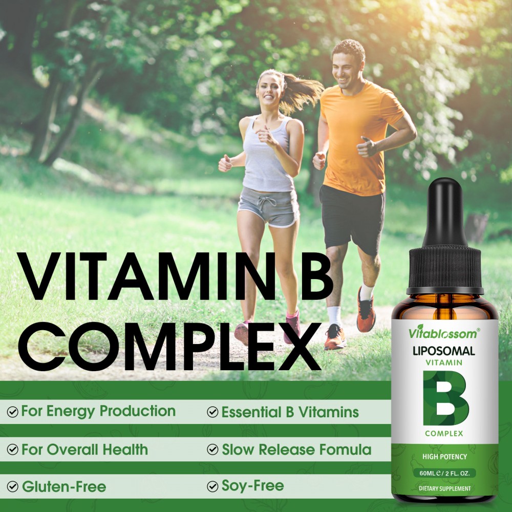 Buy Vitablossom Liposomal Vitamin B Complex Liquid Drops 60ml